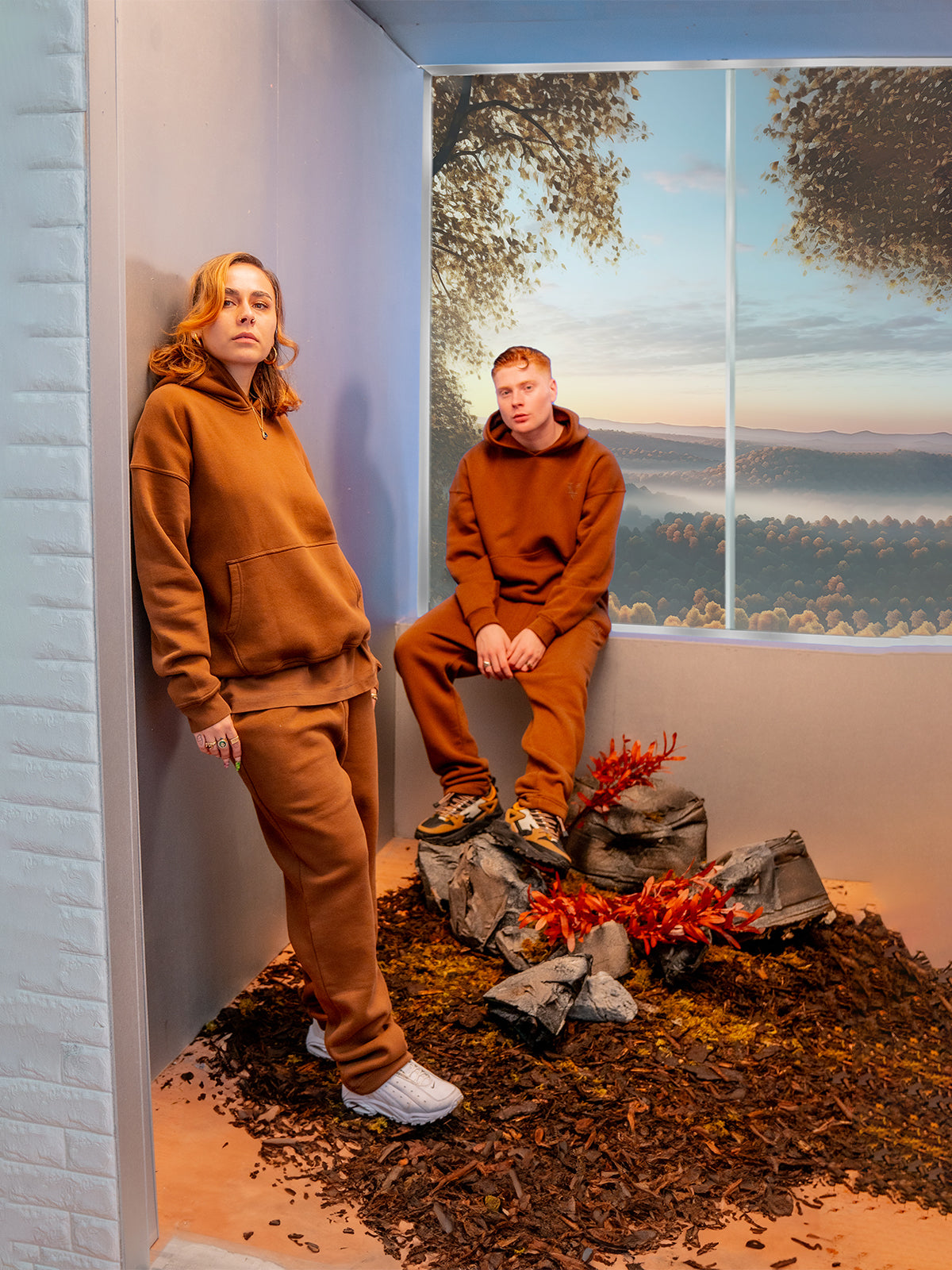 STAPLD Hoodie. Cocoa