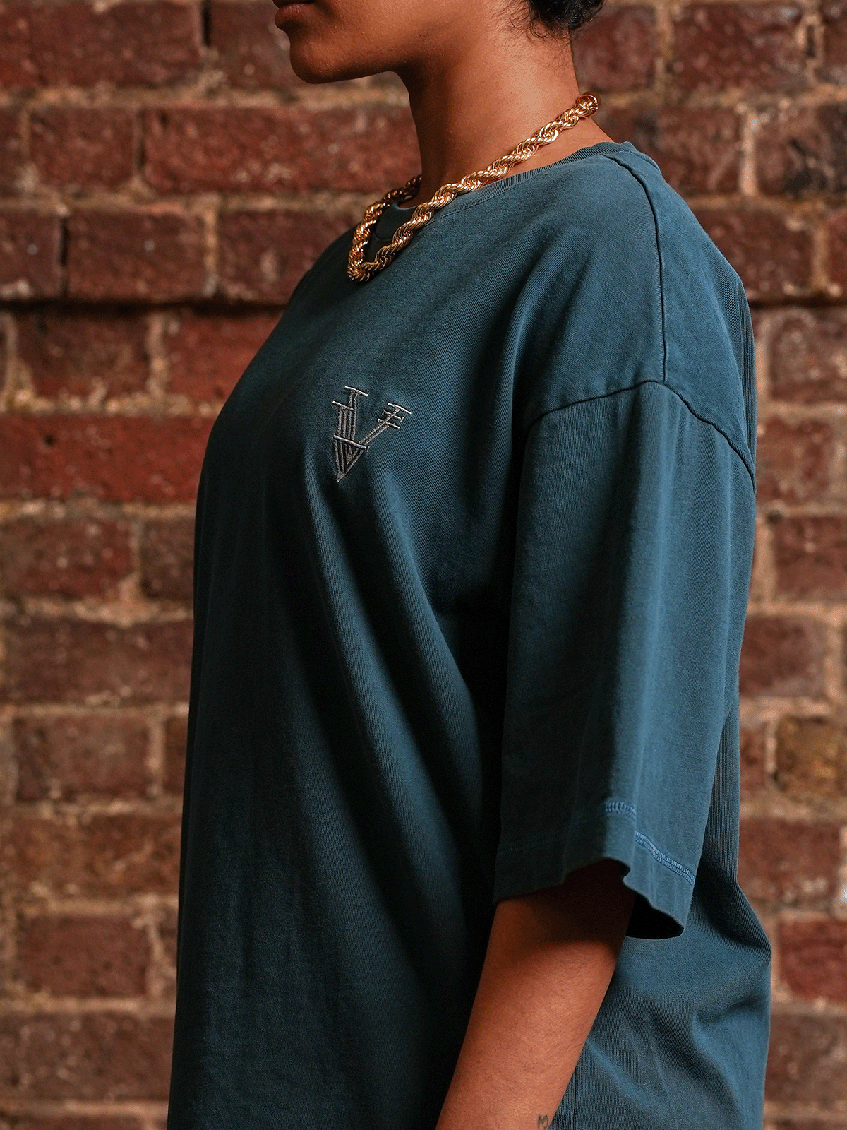 STAPLD TEE | MAUVAIS BLUE