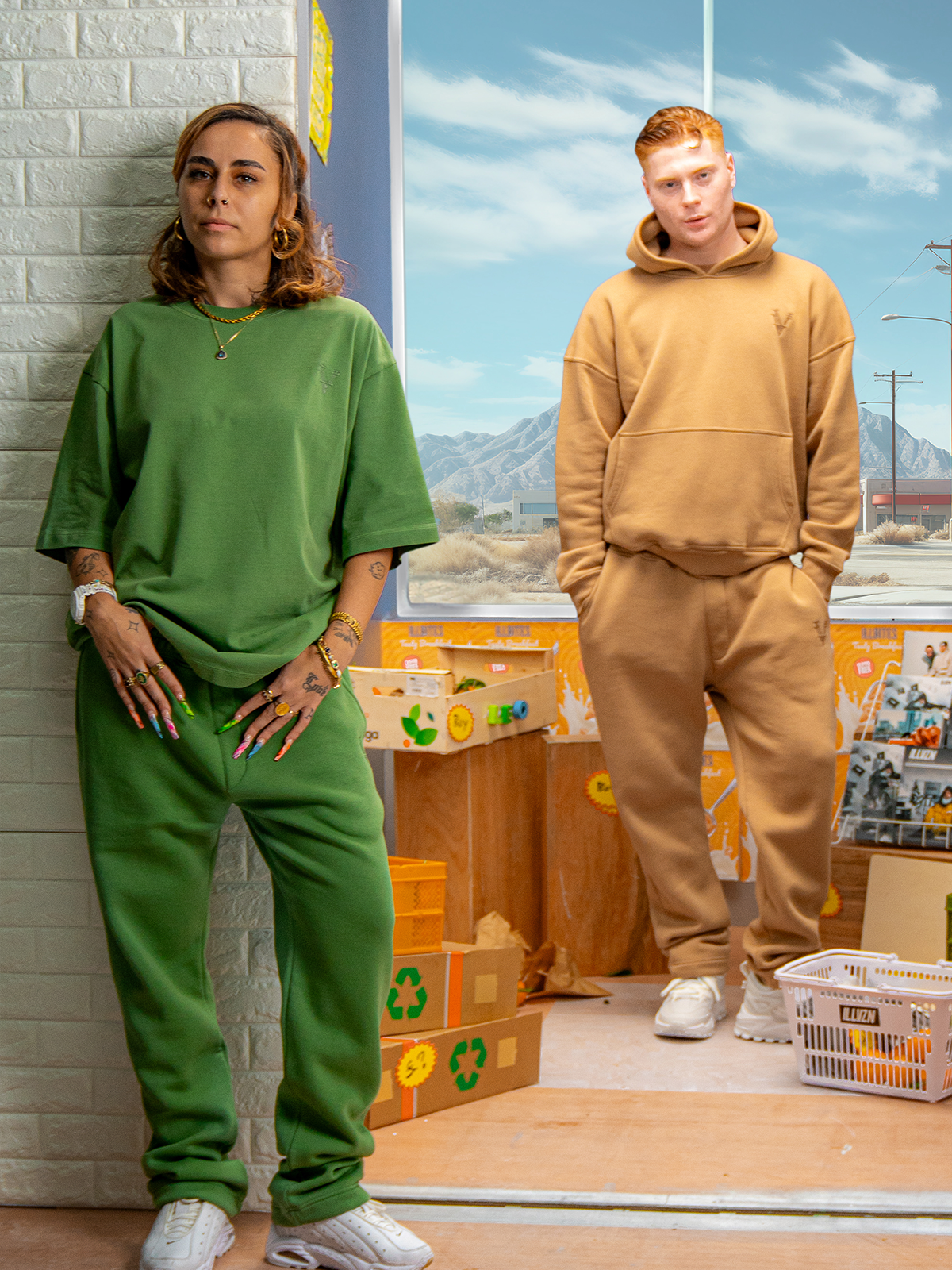 STAPLD Tee. Pistachio