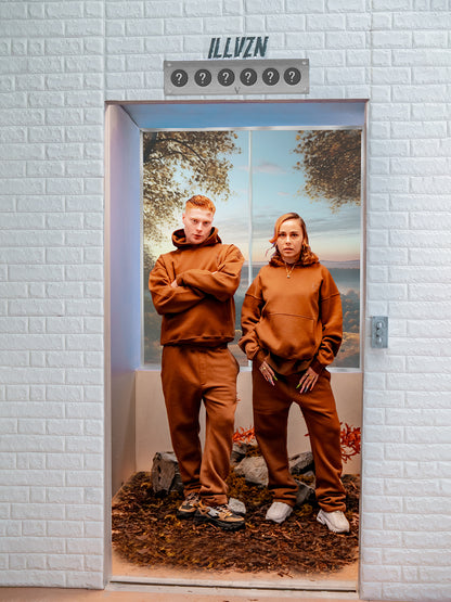 STAPLD Hoodie. Cocoa