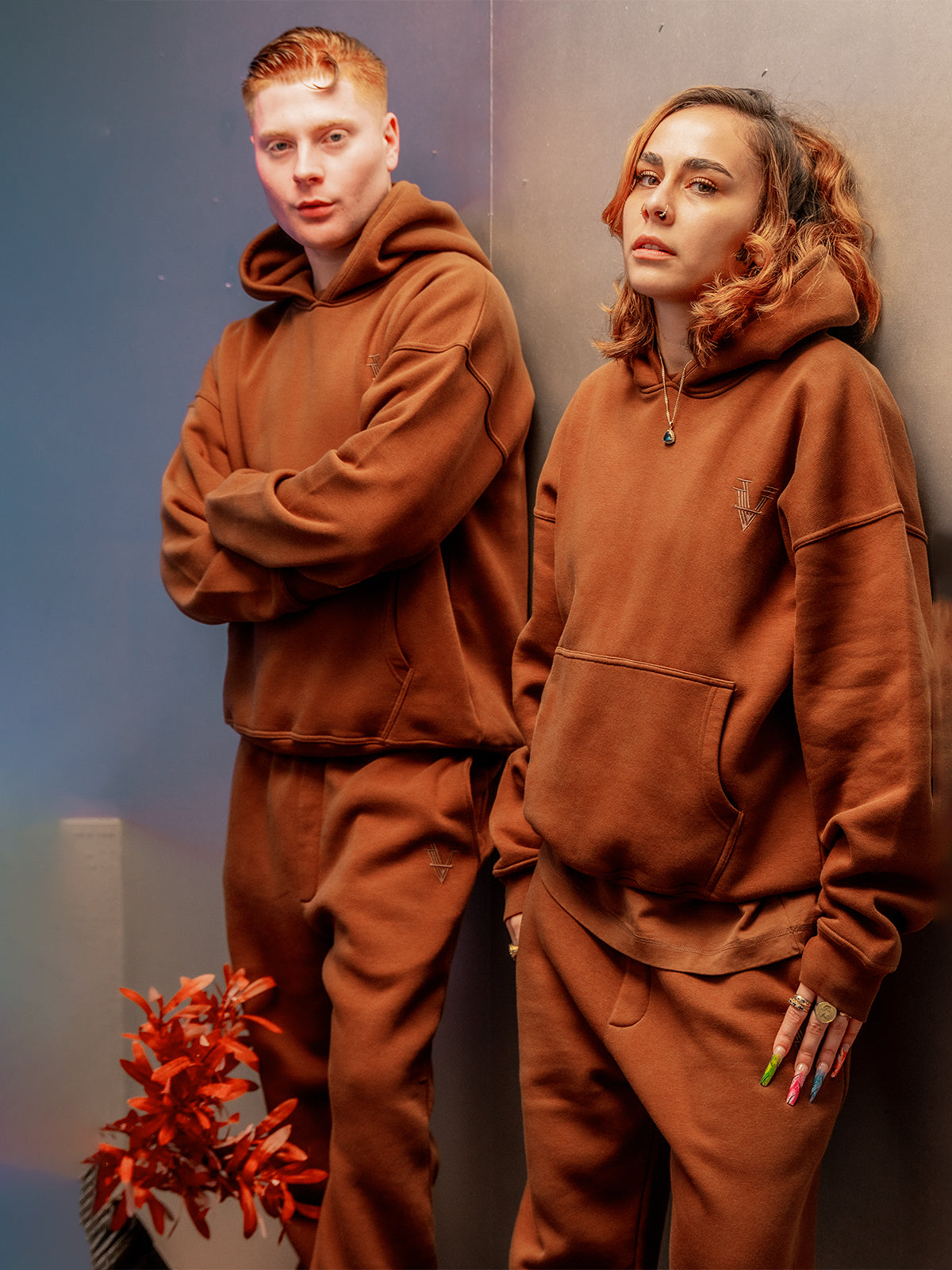 STAPLD Hoodie. Cocoa