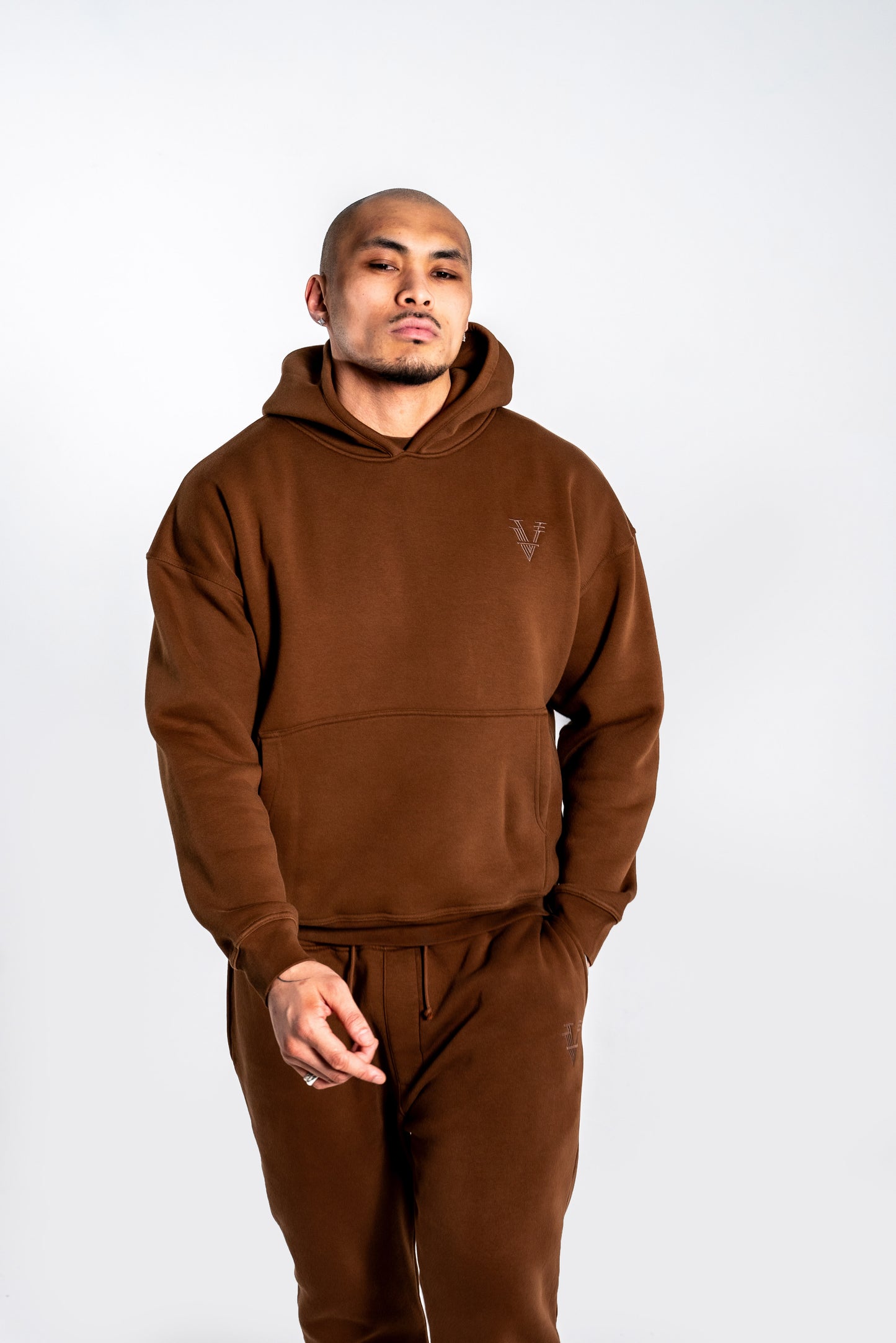 STAPLD Hoodie. Cocoa