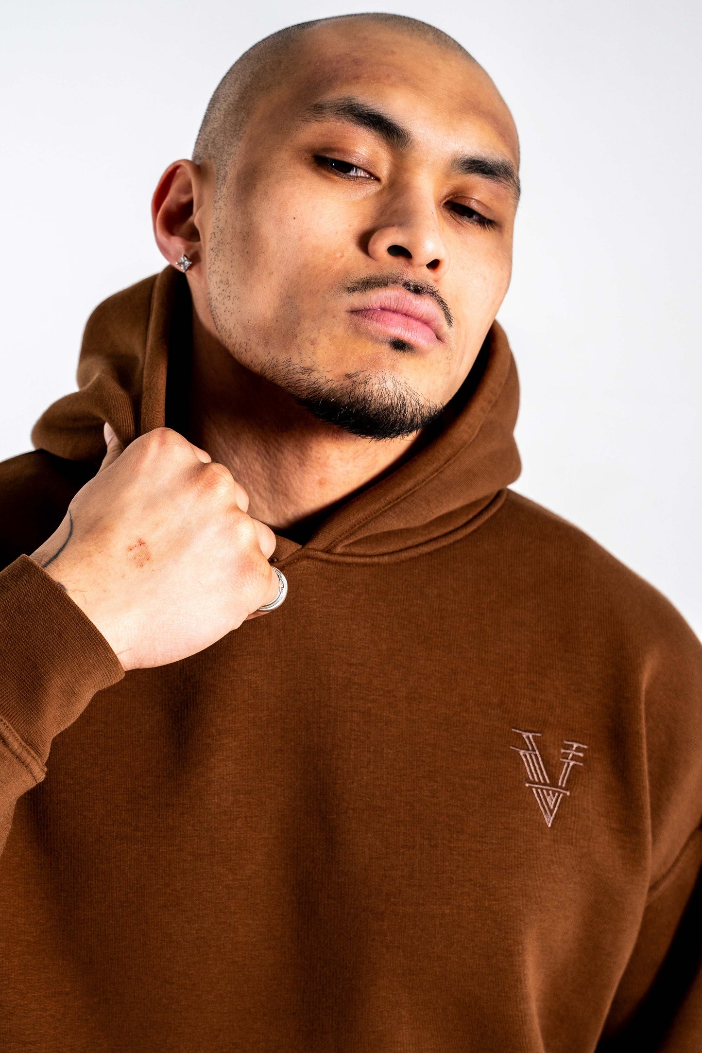 STAPLD Hoodie. Cocoa