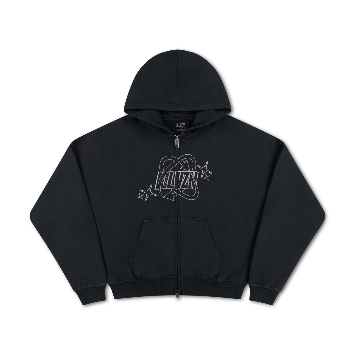 SS HOODIE | WASHED BLACK – ILLVZN