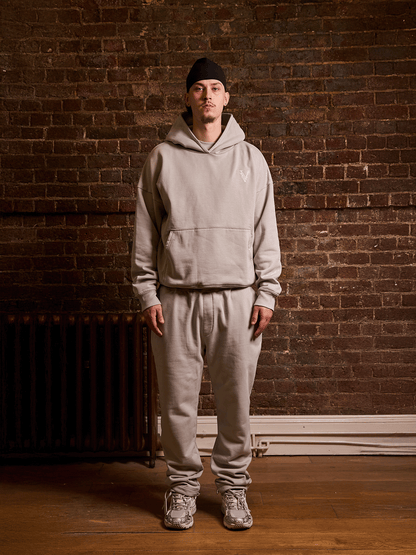 STAPLD JOGGERS | OFF-GREY
