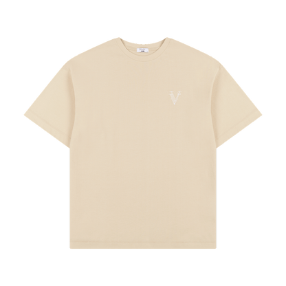 STAPLD TEE | ALMOND MILK