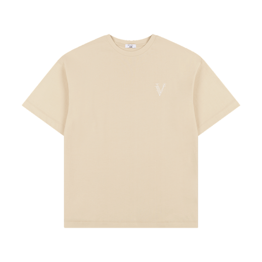 STAPLD TEE | ALMOND MILK