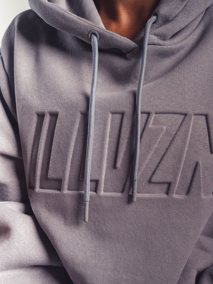 Debossed Hoodie - Grey