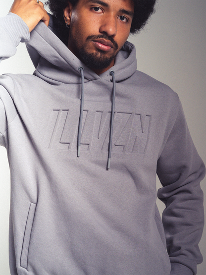 Debossed Hoodie - Grey