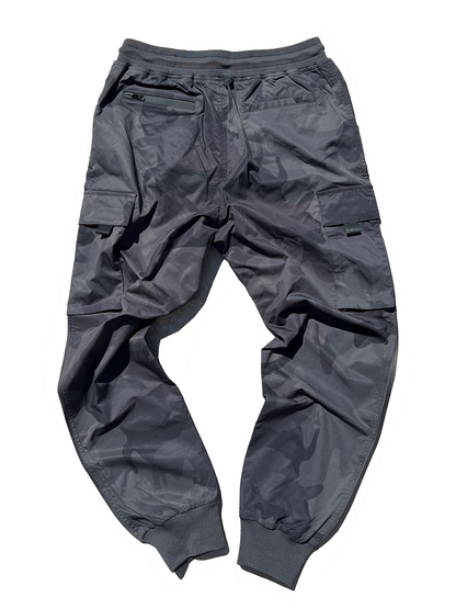 Strapless Cargo Joggers - Deep Grey Camo