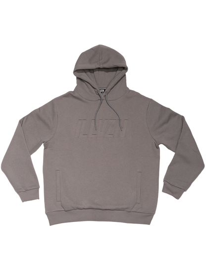 Debossed Hoodie - Grey