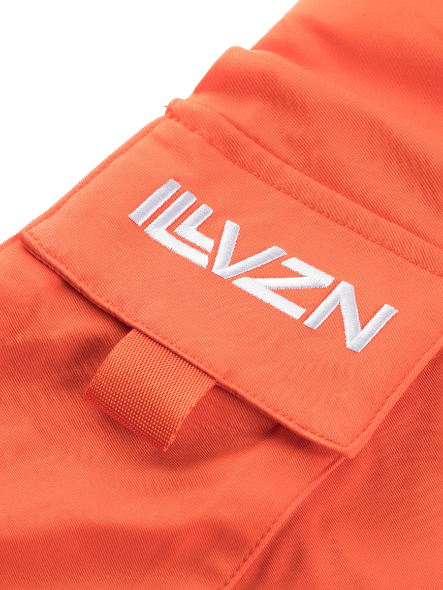 Strapless Cargo Joggers – Orange