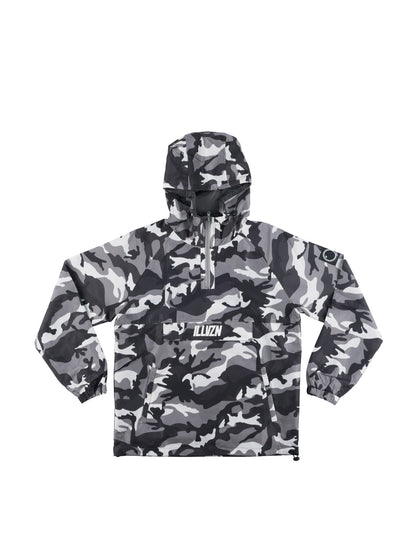 ILLVZN CAMO WINDBREAKER - GREY