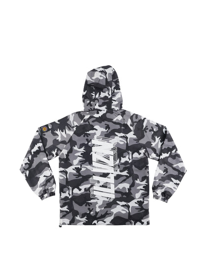 ILLVZN CAMO WINDBREAKER - GREY