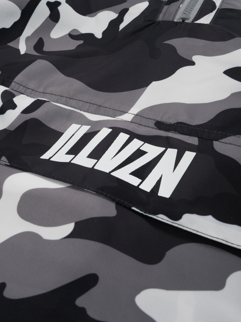 ILLVZN CAMO WINDBREAKER - GREY