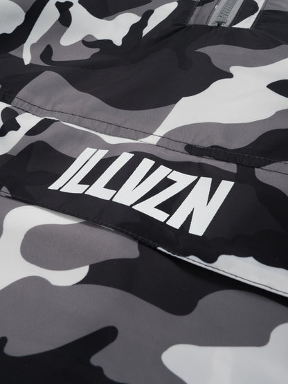 ILLVZN CAMO WINDBREAKER - GREY