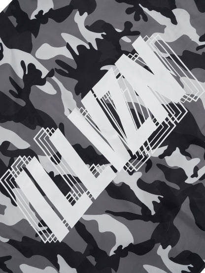 ILLVZN CAMO WINDBREAKER - GREY