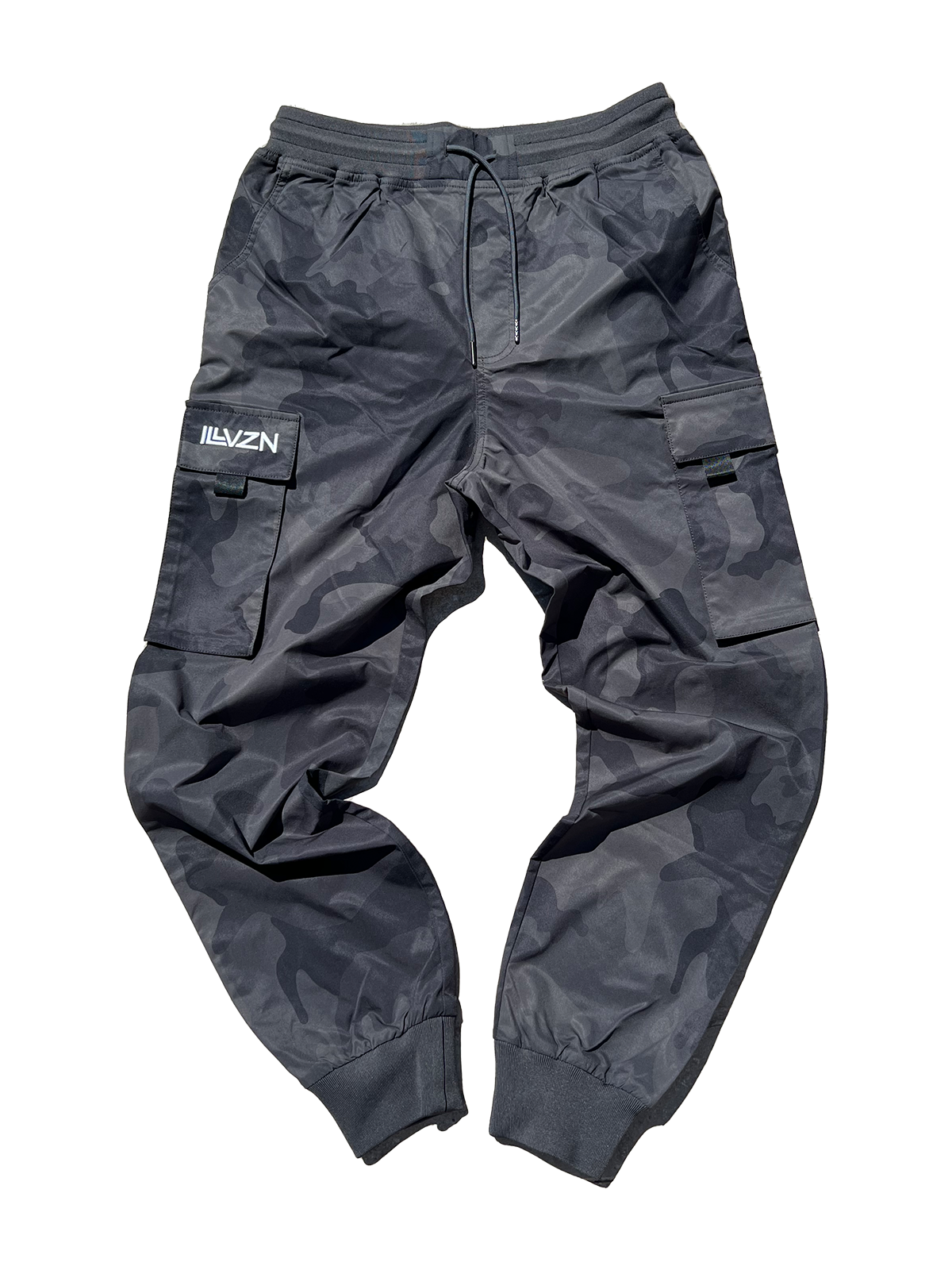 Strapless Cargo Joggers - Deep Grey Camo