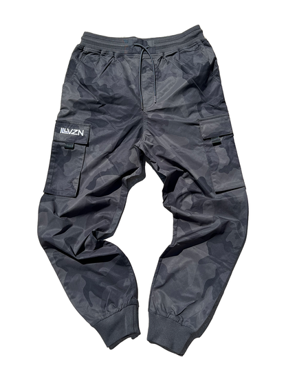 Strapless Cargo Joggers - Deep Grey Camo